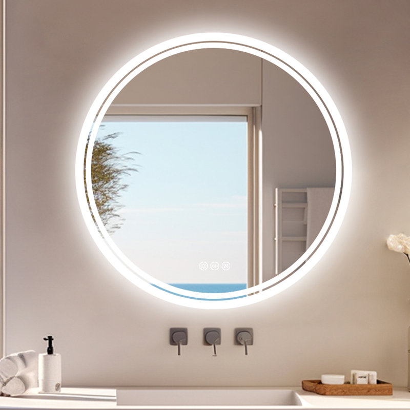 Miroir de salle de bain Arbenora, 24 po x 24 po
