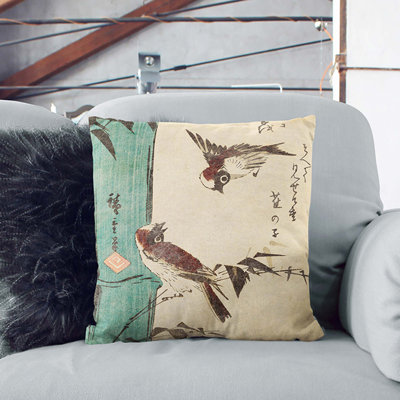 Bamboo & Sparrows Square Throw Cushion