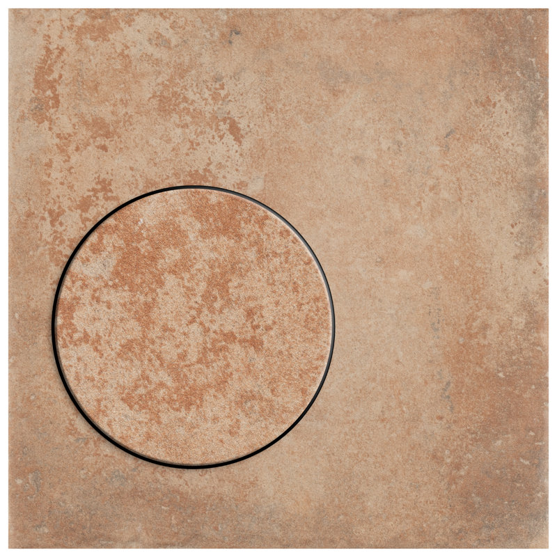 Americana Boston 9" x 9" Porcelain Stone Look Wall & Floor Tile, Light Tawny