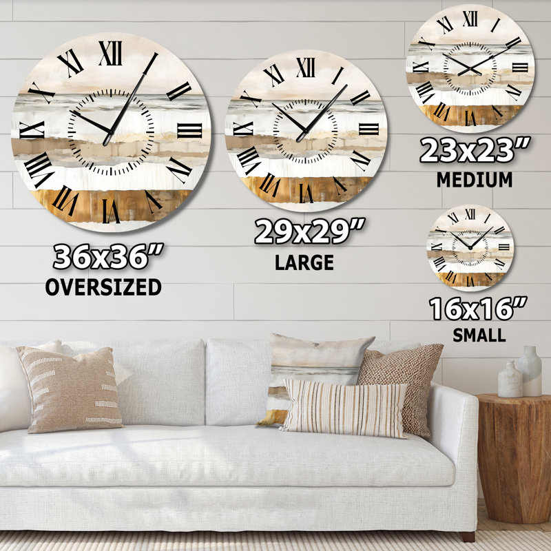 Horloge murale abstraite, Surdimensionné