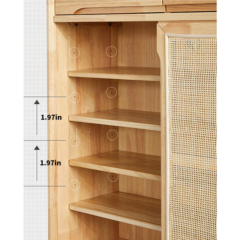 Armoire de rangement pour chaussures Tojo, Burlywood