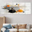 «Silver Moon Rising - Minimalisme», art mural 5 pièces-53518621
