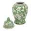 Pot à gingembre chinois vert et blanc de 14 po-1094034337