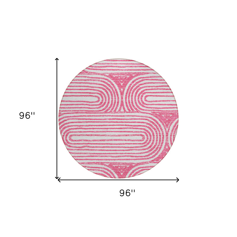 Tapis d'intérieur rond 8 po