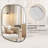 Huldrik Asymmetrical Irregular Bathroom Vanity Mirror | Stainless Steel Frame-884041317-898180402