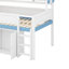 Lit mezzanine double avec toit à baldaquin-1801045013