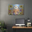 «Fall Birdhouse with Chickadees» par Deb Strain, art mural en métal, 36 po x 24 po