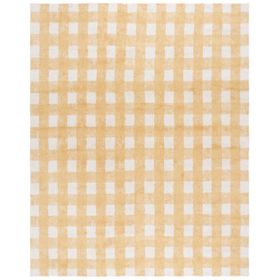 Briaroaks Hand Woven Recyclyed Cotton Pile Machine Washable Plaid Rug