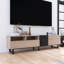 Meuble télé 19,7 po avec tiroirs et rangement ouvert pour téléviseur de 80 po ou moins-513432954