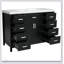 Meuble-lavabo 48 po avec lavabo, 2 portes, 8 tiroirs, système de fermeture en douceur, design classique et moderne-1125493080