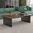 Nut-brown Black Solid Wood Rectangular Coffee Table-1070386191-1070386188