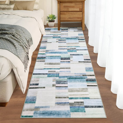 Tapis géométriques lavables pour la maison de bureau
