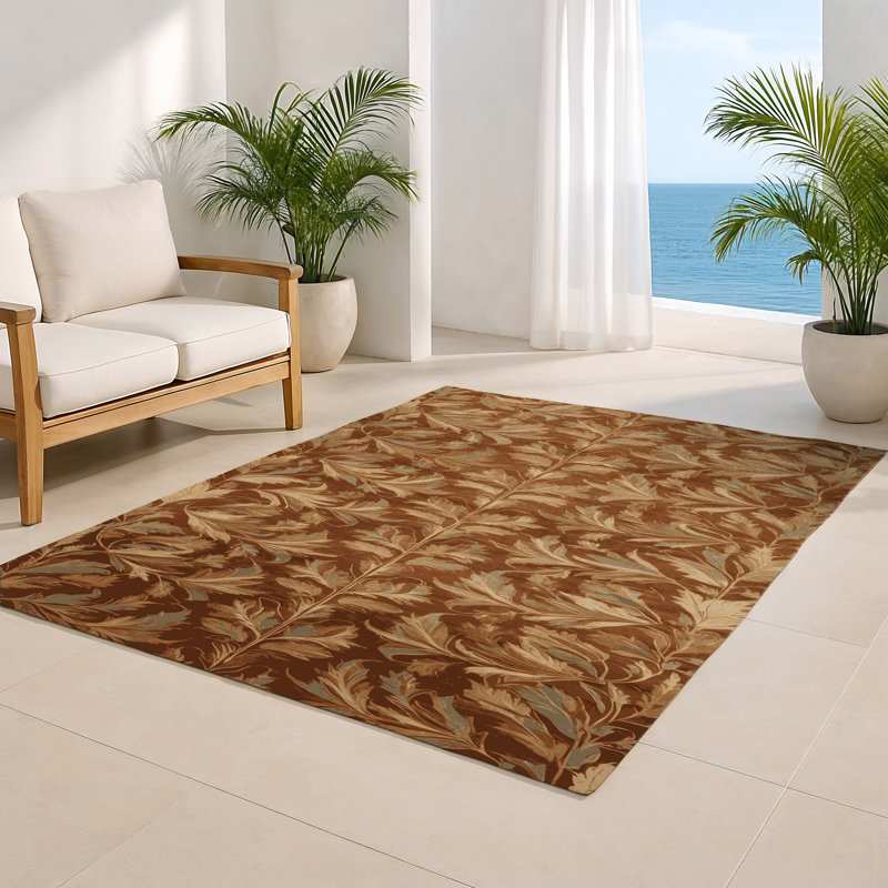 Tapis d'intérieur et d'extérieur brun Persian, Rectangulaire 2 pi x 3 pi