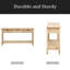 Console moderne en placage de sapin avec design en nid d'abeille, convenant à un bureau, un vestibule, un couloir, un salon, un vestibule-595003853