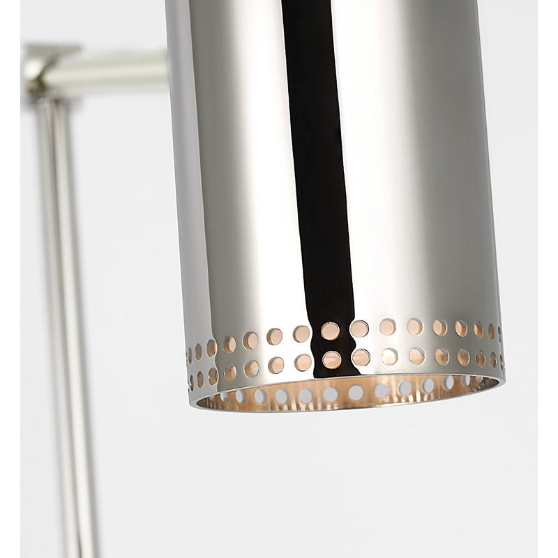 Kelly Wearstler 1 - Light LED Swing Arm, Polished Nickel