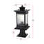 Lampadaire d'extérieur noir 7,5 pouces Framhild
