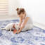Tapis bleu lavable (bleu)-1479807605