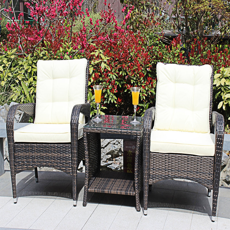 3 Piece Outdoor Conversation Set