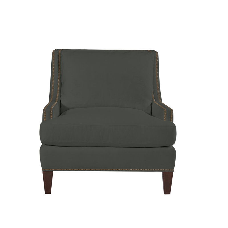 Fauteuil de 35 po de large Royce, Gris anthracite Cristo