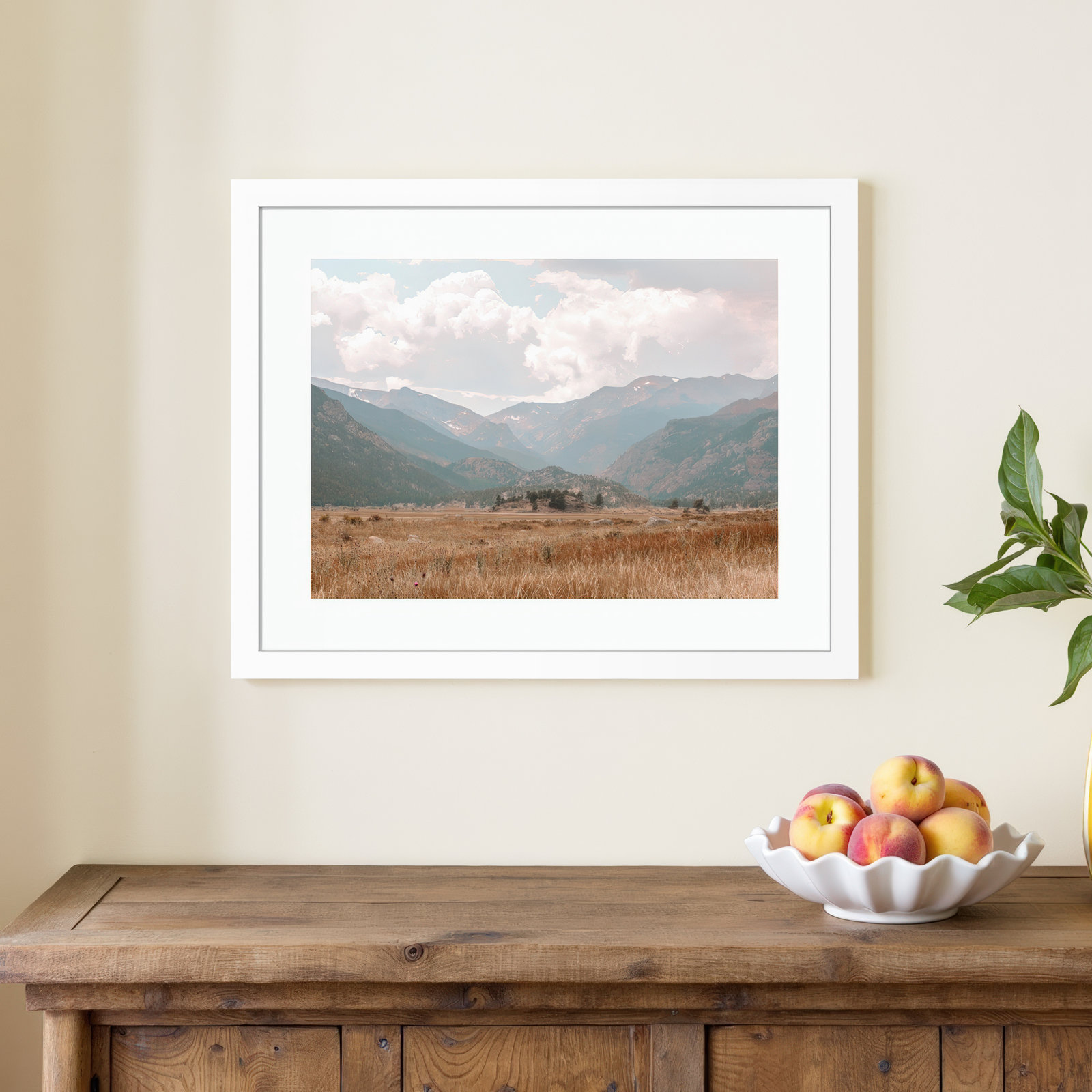 Wanderings by Alicia Abla, White, 14" H x 17" W x 1" D