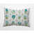 Motif floral bleu / vert sélectionné