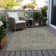 Machine Washable Indoor/Outdoor Xhevrie Gray Rug