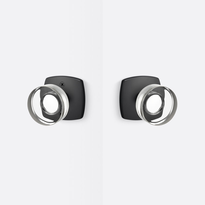 Bouton de passage Luna, noir mat, Flat Black