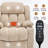 Up To 350 LBS Chenille Power Lift Recliner Chair, Heavy Duty Motion Mechanism With 8-Point Vibration Massage And Lumbar Heating, USB And Type-C Ports, Stainless Steel Cup Holders-1175961864