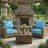 24"X24" Outdoor Patio Cushion Set - Water-Resistant, Weatherproof Sectional Sofa Pads With Removable Covers & Stylish 3D Design For Garden, Lawn, Or Deck Furniture-11465729