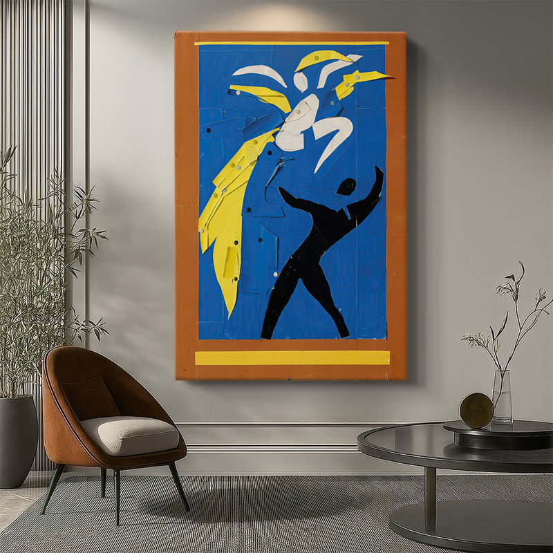 Deux danseurs (Deux danseurs) - Toile tendue avec châssis par Henri Matisse, 40 po x 60 po