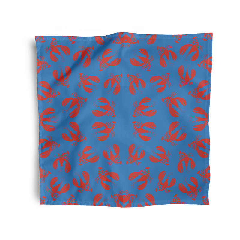 Ensemble de serviettes 4 pièces Ludwig, L 18 po x L 18 po, bleu