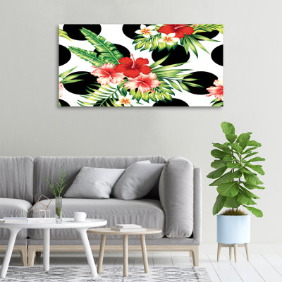 Hawaiian Flowers - Wrapped Canvas Print