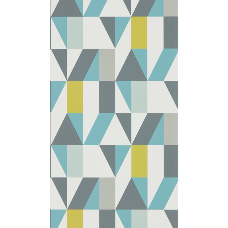 10.05m x 52cm Matte Wallpaper Roll, Marine/Midnight/Kiwi