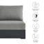 Fauteuil modulaire en aluminium thermolaqué Modway Tahoe-95616627