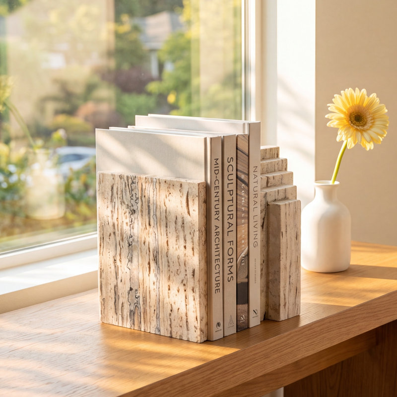 Danita Modern & Contemporary Stone Bookends