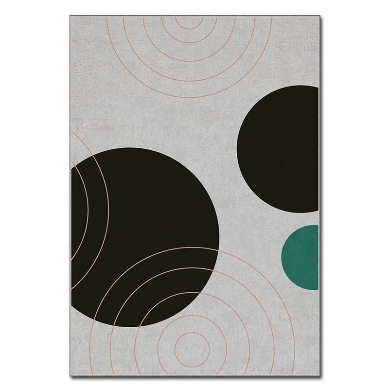 Luxurious Polyester Carpet, 3.3 x 4.6 Feet, 100% Velvet Fabric | 740 g/m², 0.08 in Pile Height | Non-Slip Felt Dot Underside, Laminated Sponge for Comfort | Easy to Clean, Machine Washable at 86°F