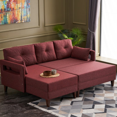 Canapé-lit et chaise longue de 59 po Zeb