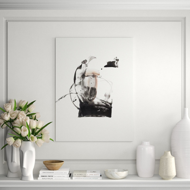 Mono Portion II Painting by FORM Design Studio, 40" H x 30" W, Image Brush Gel