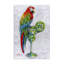 Toile perchée Margarita perroquet par Estelle Grengs-837200220