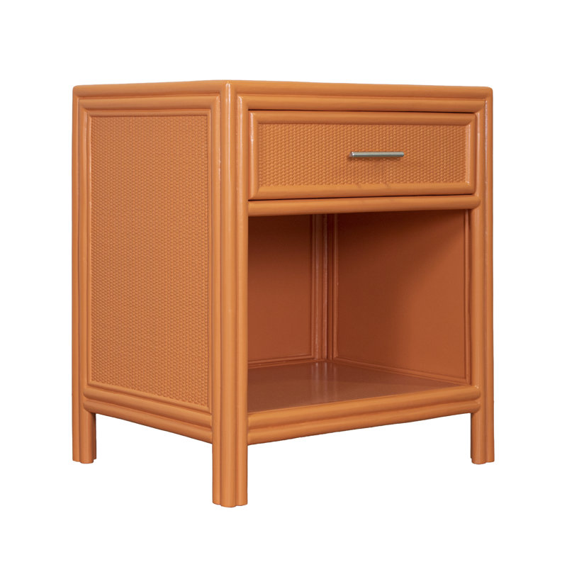 Aruba 1 - Drawer Nightstand, Citrus Orange