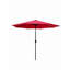 Parasol de patio extérieur 10 pi (3 m) sans rabat, 8 pièces, avec inclinaison, avec manivelle, sans base, taille de poteau 38 mm (1,49 pouce)
