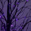 Arbre artificiel pré-éclairé avec brindilles noires d'Halloween pré-éclairé avec 510 lumières DEL orange et mauves-2034796362