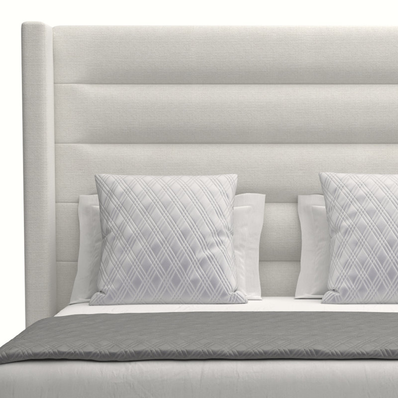 Lit tapissier standard Esparto, Revolution® blanc cassé, Très grand (moyen)