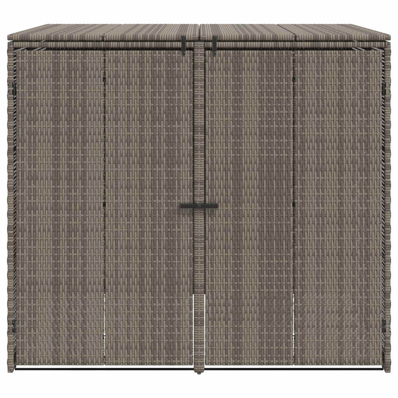 Polyethylene Double Bin Store, Grey