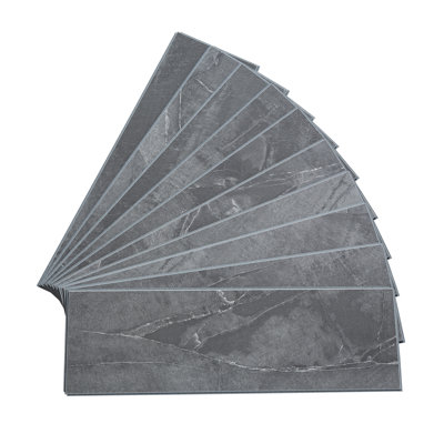 Palisade 22.8 in. x 7.31 in. Interlocking Vinyl Waterproof Wall/Backsplash Tiles