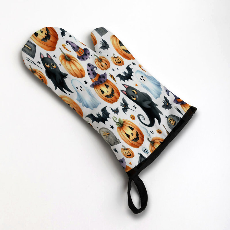 Jack's Lanterns Oven Mitt Cotton Twill