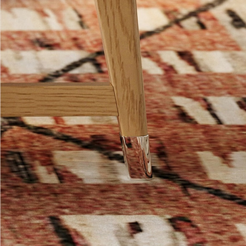 Simple Solid Wood Oval-shaped Coffee Table