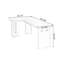 Brown L-Shaped Solid Wood + Iron desk-108066730-108066732