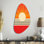 Brylene - Abstract Geometric Fall Shape Asymmetric Metal Wall Art