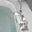 Robinet de baignoire moderne avec douche à main, robinet de baignoire à fixation sur le comptoir avec douchette et pulvérisateur, ensemble de robinet de baignoire à 4 trous-105785499